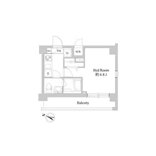 ドゥーエ新川崎【2階】の間取り