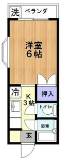 ビューハイツヤヨイ【2階】の間取り