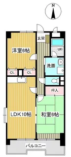 エステート小手指【2階】の間取り