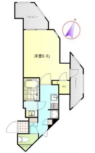 シグマ西麻布II【4階】の間取り