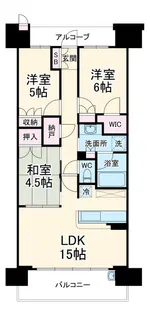 リバーガーデン福島木漏れ日の丘【13階】の間取り
