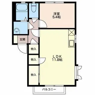 ディアス【2階】の間取り