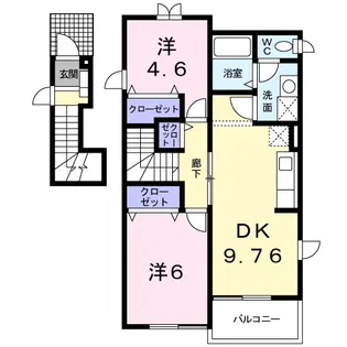 ヴィラ・スターブル I【2階】の間取り