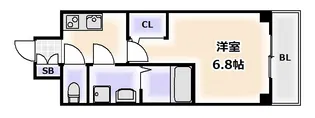 エスリード大阪上本町ブランシュ【7階】の間取り