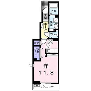 メゾン ド エクラ II【1階】の間取り