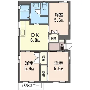 エミグラントTKII【1階】の間取り