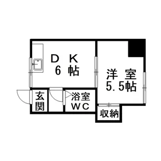 ロジェ浪花【2階】の間取り