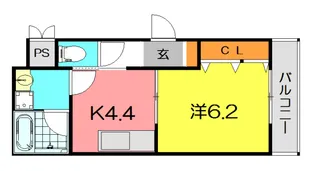 グレイス西宮【3階】の間取り