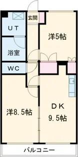 マロニエヴェール【2階】の間取り