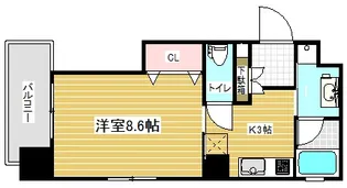 1Kの間取り画像