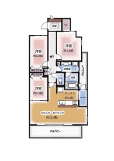 サーパス中今泉【8階】の間取り