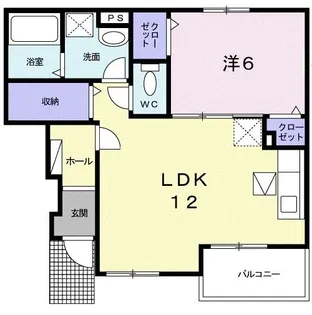 埼玉県川越市大字鯨井【アパート】の間取り