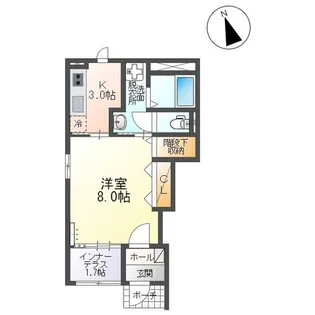 エバーガーデン【1階】の間取り