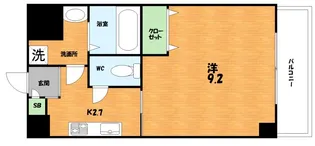 マーブルコート枚方【4階】の間取り