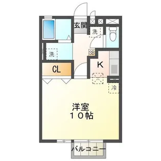 サウスレグルス【1階】の間取り