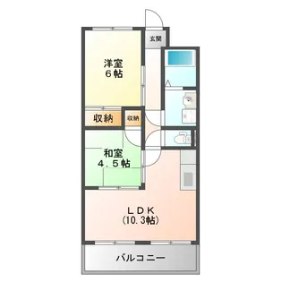 アーバ姫島公園【4階】の間取り