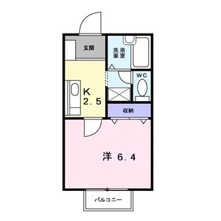 広島県広島市南区仁保南2【アパート】の間取り