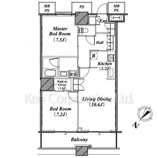 THE TOKYO TOWERS(賃貸専用部分)【4階】の間取り