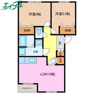 グランベルハウス【2階】の間取り
