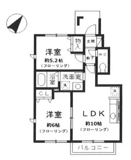 ピュアリーフ B棟【1階】の間取り