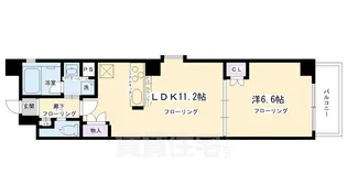 ベラジオ四条烏丸III【10階】の間取り