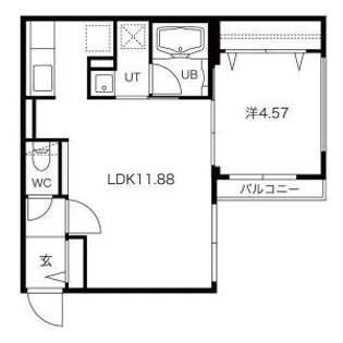 NOBLESSE札幌南6条【5階】の間取り