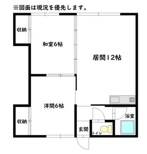 HK末広2・5【1階】の間取り