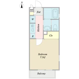プランティーク蒔田【2階】の間取り