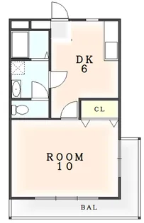 徳島県小松島市小松島町字南開【マンション】の間取り