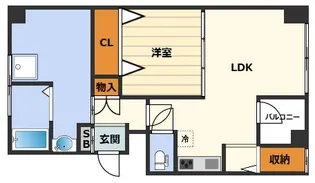 meetMe天神橋【2階】の間取り