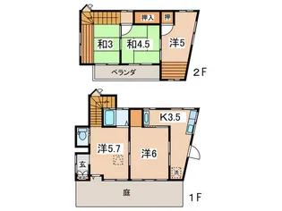 神奈川県横浜市泉区和泉が丘1【一戸建】の間取り