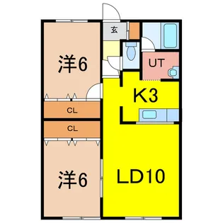 パープル210【2階】の間取り