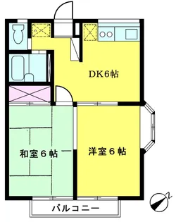 東京都福生市大字熊川【アパート】の間取り