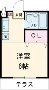 エスペランス喜多見【1階】の間取り
