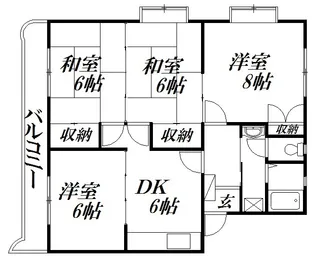 静岡県浜松市中央区高丘西1【マンション】の間取り