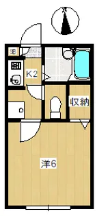 アーバンオアシス【2階】の間取り