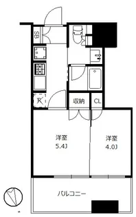 大崎ガーデンレジデンス【3階】の間取り