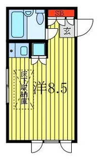 コーポFUSHIMI【1階】の間取り