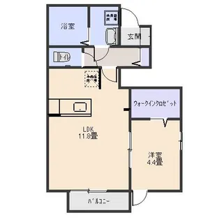 プラスパー【1階】の間取り