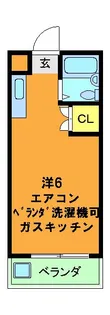 竹田ハイツ【3階】の間取り
