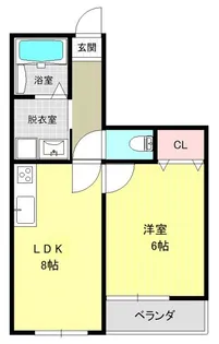 レジデンス遠若【2階】の間取り