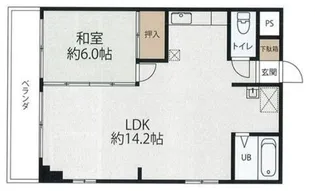 ニューハイム徳丸【7階】の間取り
