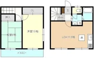 神奈川県横浜市西区霞ケ丘【アパート】の間取り
