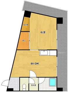 和秀大須賀ビル【2階】の間取り