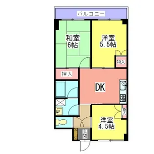 神奈川県三浦市初声町和田【マンション】の間取り