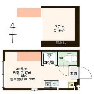 イオ椎名町【2階】の間取り