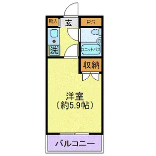 ジョイフル池上【4階】の間取り