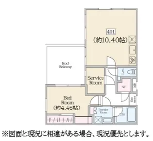 ReveResidence初台【4階】の間取り