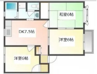 ベルメゾン A【1階】の間取り