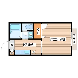 サン・リバー【1階】の間取り